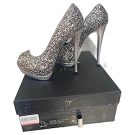 Décolleté Giuseppe Zanotti Sharon Glitter Argentate
