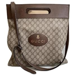 Borsa a tracolla Gucci Soft GG Supreme marrone