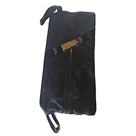Pochette Zilli in pelle nera