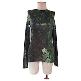 Top metallico H&M Studio Verde - Autre Marque