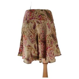 Falda de lino Ralph Lauren multicolor