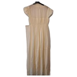 Chloé Langes Seidenkleid Weiß