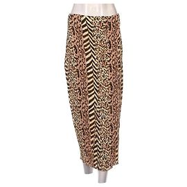 Nanushka Leopard Print Viscose Skirt