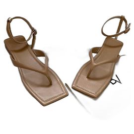 Autre Marque Sandali Bettina Vermillon in pelle beige