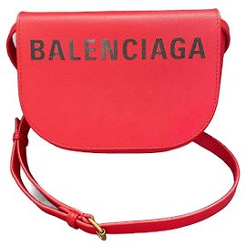 Balenciaga Ville Day Bag XS in pelle rossa