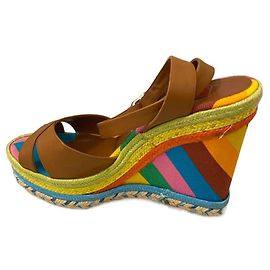 Sandali con zeppa multicolore Valentino Garavani