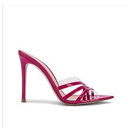 Mule Gianvito Rossi in pelle fucsia