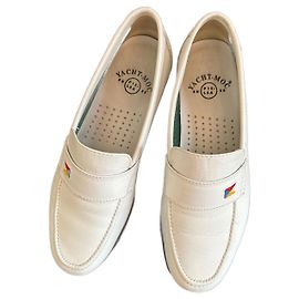 Autre Marque Pielsa Yacht Moc Loafer aus Leder Eggshell