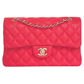 Borsa Chanel Classic Small in pelle caviar rossa
