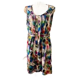 Vintage Mulberry Kleid mehrfarbig