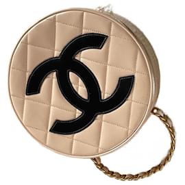 Borsa a mano Chanel Collector 1995 in vernice beige