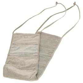 CHANEL Wandbehangbeutel Wildleder Grau CC Auth bs5681