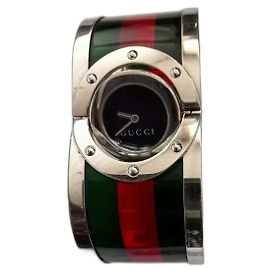 Gucci Uhr rot grün Glas