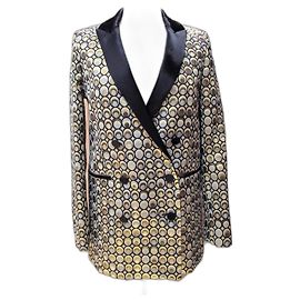Autre Marque Blazer jacquard dorado Racil