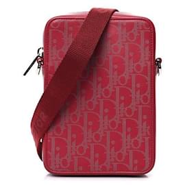 Pochette Messenger Dior Oblique Galaxy World Tour Rossa Pelle