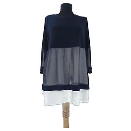 Top Joseph Ribkoff Blu Marino Poliestere Taglia M