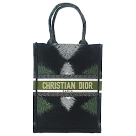 Dior grüner Tie-Dye vertikaler Buch-Tote