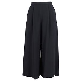 Proenza Schouler Krepp-Culottes aus schwarzem Acetat