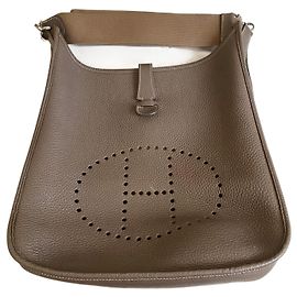Borsa Hermès Evelyne Etoupe in pelle Togo GM