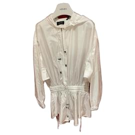 Isabel Marant Lucette mono corto blanco de seda