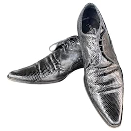 Scarpe Oxford Dolce & Gabbana in pelle e pitone nero