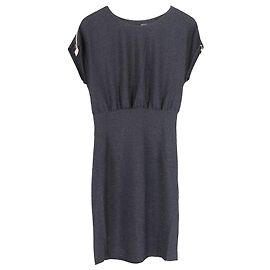 Love Moschino Metallic-Glitzer-Minikleid aus schwarzer Viskose