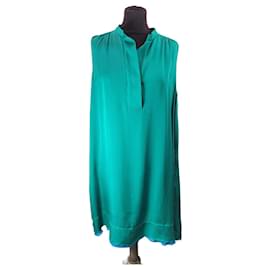Joseph „Liv“ Seidenkreppkleid in Smaragdgrün