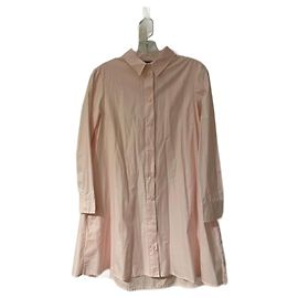 Topshop Hemdkleid aus rosa Baumwolle Größe 8 UK