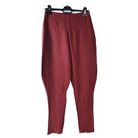 Autre Marque Pantalones de lino Sarah Pacini Fucsia