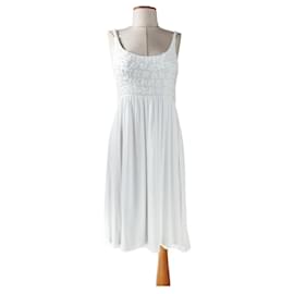 Robe blanche Allude en modal