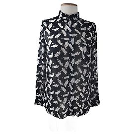 Ganni Seymour Georgette Top Shirt Viscose