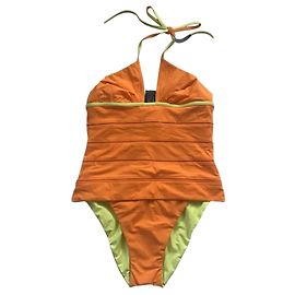 ***Costume da bagno intero Fendi arancione neon