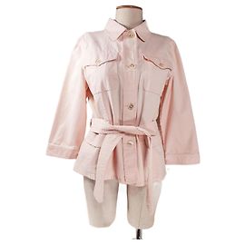 Ralph Lauren Pink Cotton Linen Jacket L