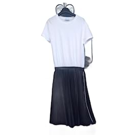 Red Valentino 2 in 1 Cotton Dress Black White