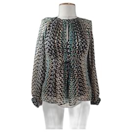 Diane Von Furstenberg Silk Blouse Multi Color