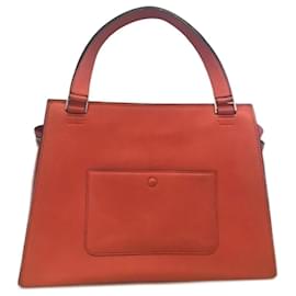 Céline Edge Tasche aus orangefarbenem Leder