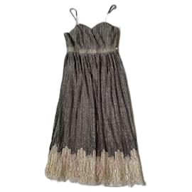 Chanel Kleid aus Spitze Khaki