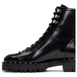 Autre Marque Botas de piel negras talla 41