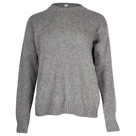 Acne Studio Strickpullover mit Rundhalsausschnitt aus grauer Wolle