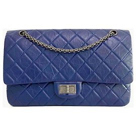 Chanel 2.55 Reissue Azul Piel de Becerro Acolchada 227