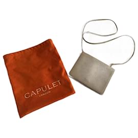Borsa a tracolla Capulet London Pelle Caviale Beige Oro - Autre Marque