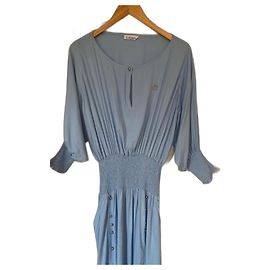 Autre Marque Vestido Paris Valtadoros azul de viscosa
