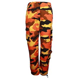 Off White Cargo estampado de camuflaje blanco roto en algodón naranja