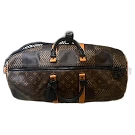 Louis Vuitton Keepall Nero in Tela