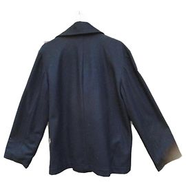 Autre Marque Navy Blue Wool Peacoat M