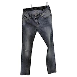 Philipp Plein Super Slim Jeans Blue Skull Studs