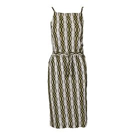 Missoni Wickelkleid aus Viskose Grün und Braun
