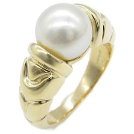 Bulgari *Bvlgari BVLGARI Paso Doppio Ring Ring Schmuck K18 (gelbes Gold) Pearl Damen Weiß [Gebraucht] Weiß