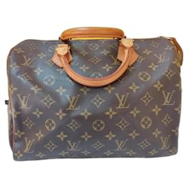 Borsa a mano Louis Vuitton Speedy 30 Monogram Marrone