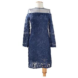 Vestido de encaje azul Anne Fontaine